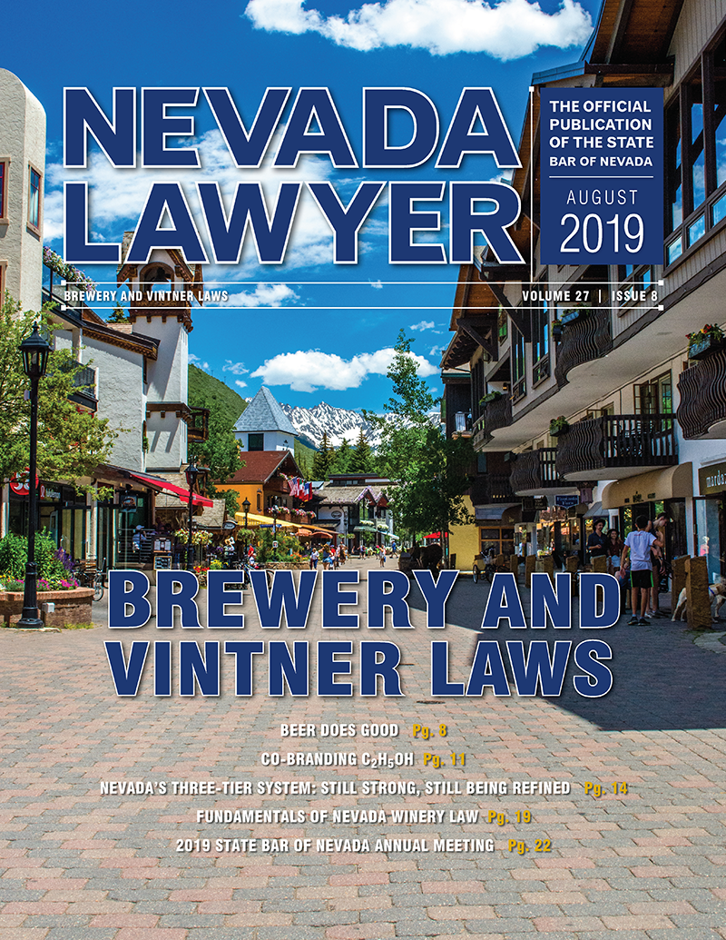 August 2019 Nevada Lawyer Magazine