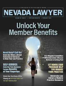 February 2022 Nevada Lawyer Magazine