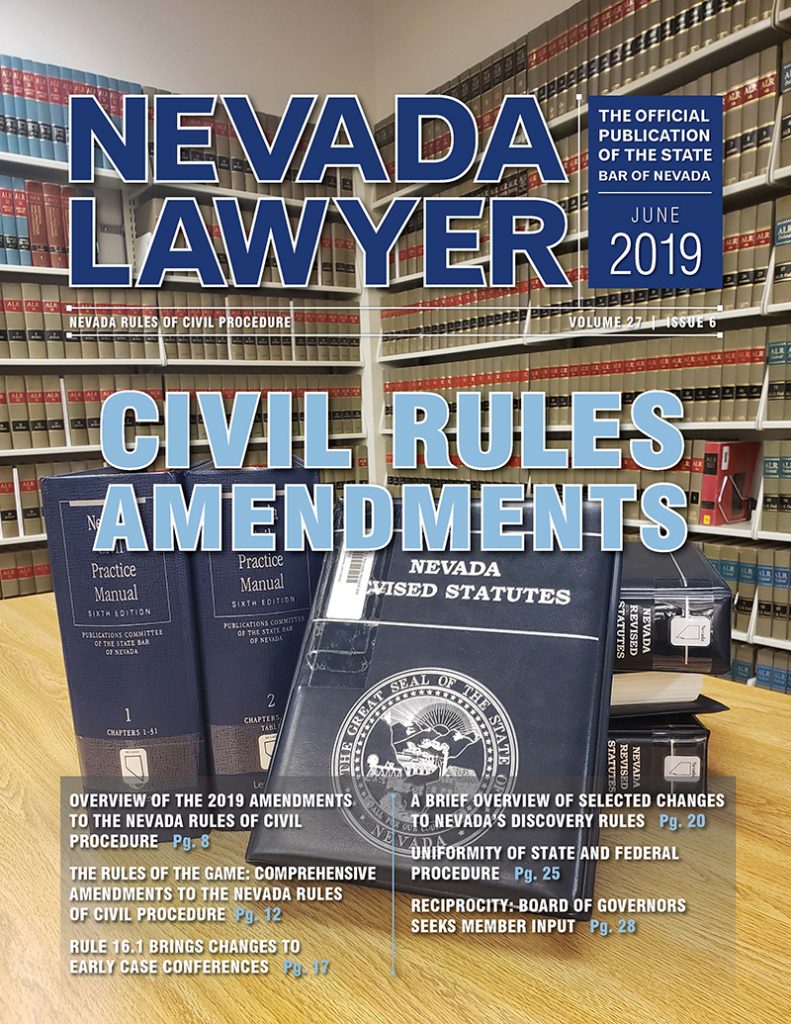 June 2019 – State Bar Of Nevada