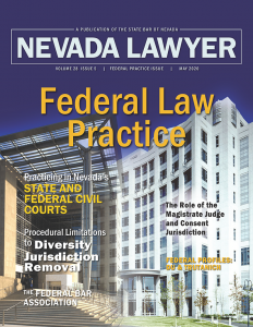 Nevada Lawyer magazine May 2020
