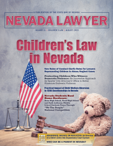Nevada Lawyer magazine - Children's Law in Nevada