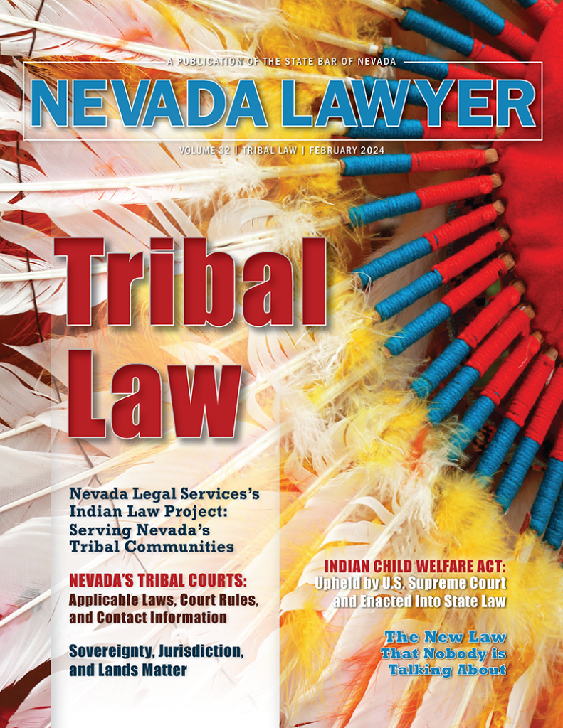 Magazine Issues State Bar Of Nevada   Nevada Lawyer February 2024 Cover Web 791x1024 