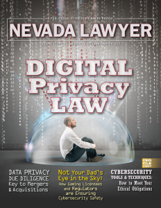 Nevada Lawyer Magazine - March 2023 - Digital Privacy Law