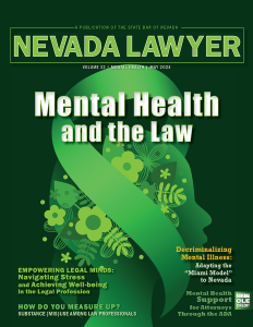 Nevada Lawyer: Mental Health and the Law