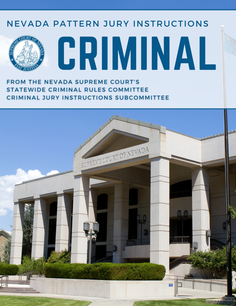 Nevada Pattern Criminal Jury Instructions Now Available as Free